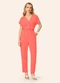 Endless - Calça Feminina Linho Strong Clochard Bege - variação: Rosa