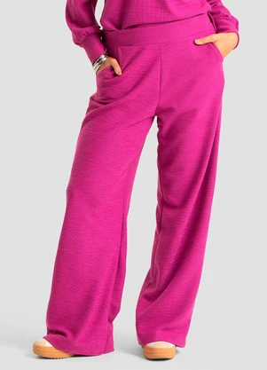 Dianna - Calça Feminina Malhão Maquinetado Roxo - DIANNA