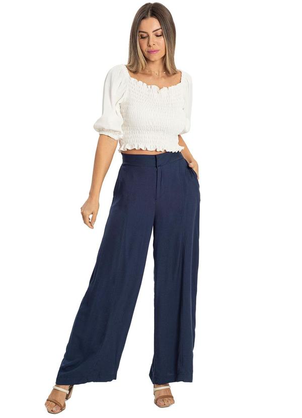 Endless - Calça Feminina Pantalona Azul 3