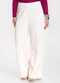 Infinita Cor - Calça Feminina Pantalona Azul - variação: Bege