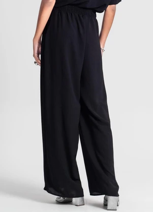 Rovitex - Calça Feminina Pantalona em Air Flow Preto - ROVITEX