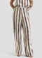 Dianna - Calça Feminina Pantalona em Linho Marrom - variação: Marrom