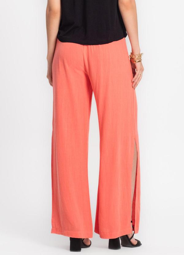 Endless - Calça Feminina Pantalona em Linho Strong Rosa 2