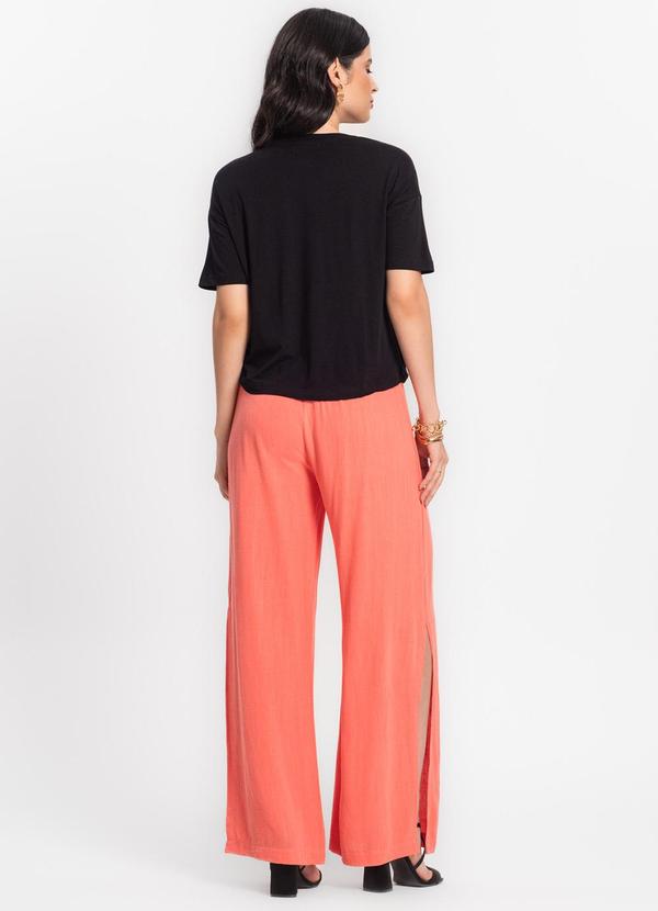 Endless - Calça Feminina Pantalona em Linho Strong Rosa 4
