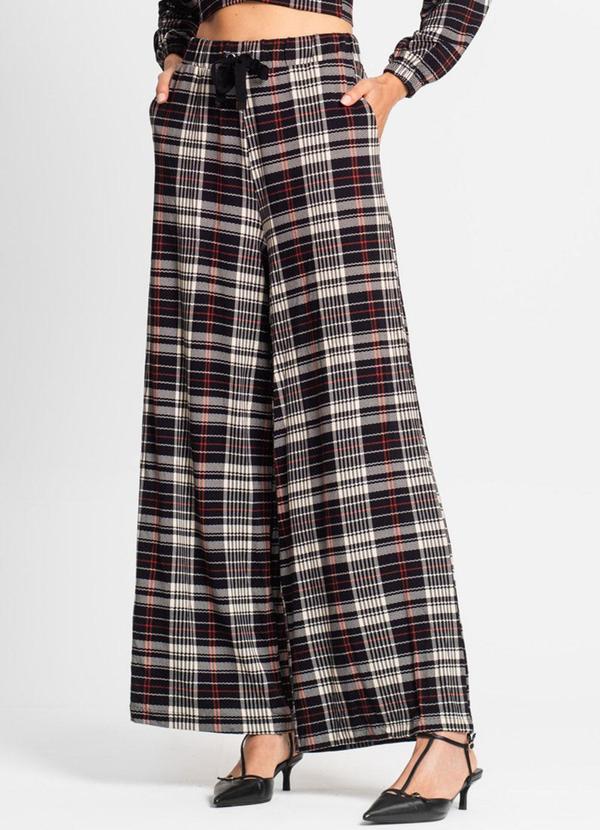 Endless - Calça Feminina Pantalona em Molecotton Bege