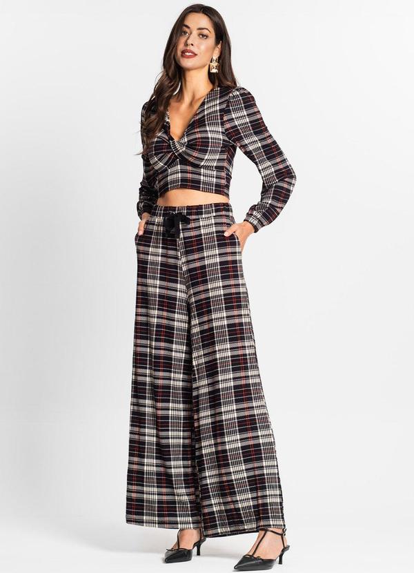 Endless - Calça Feminina Pantalona em Molecotton Bege 3