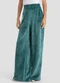 Dianna - Calça Feminina Pantalona em Plush Preto - variação: Verde