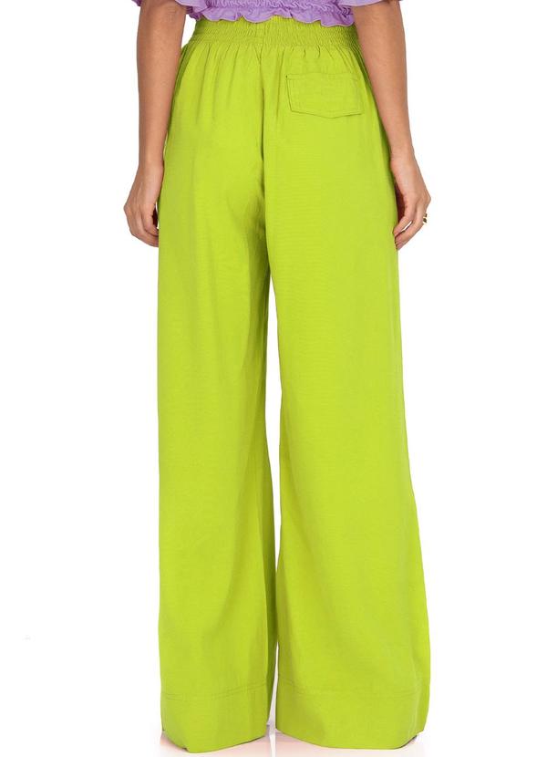 Endless - Calça Feminina Pantalona em Sarja Verde 2