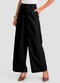 Dianna - Calça Feminina Pantalona em Tecido Preto - variação: Preto