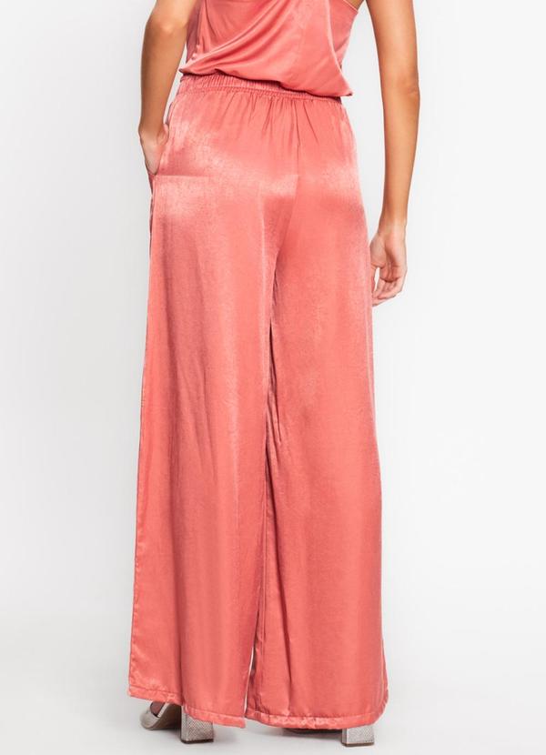 Endless - Calça Feminina Pantalona em Viscopoly Laranja 2