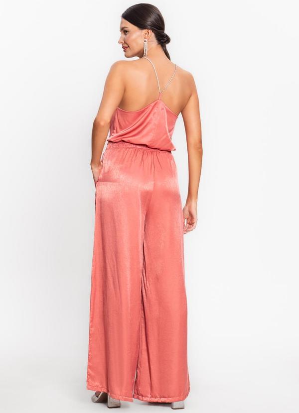 Endless - Calça Feminina Pantalona em Viscopoly Laranja 4