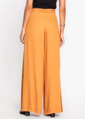 Endless - Calça Feminina Pantalona em Viscose Marrom - ENDLESS
