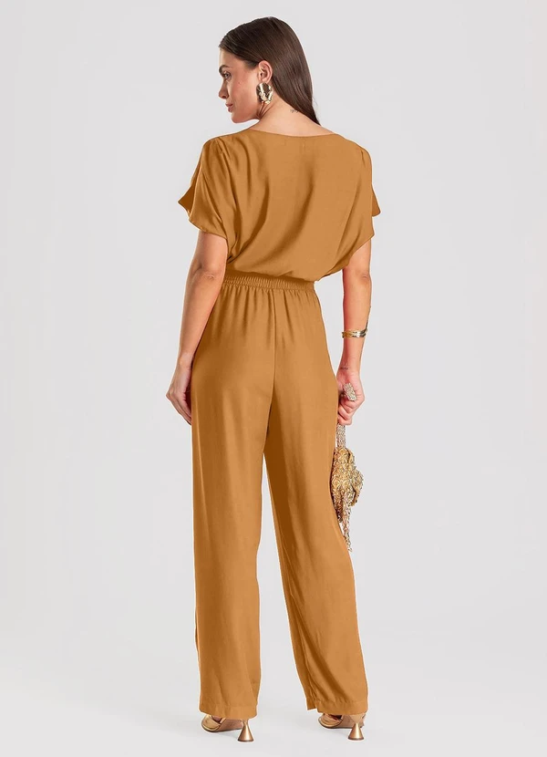 Dianna - Calça Feminina Pantalona Marrom 4