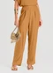 Dianna - Calça Feminina Pantalona Marrom - variação: Marrom