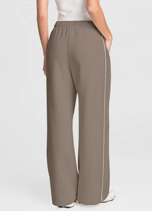 Dianna - Calça Feminina Pantalona Marrom - DIANNA
