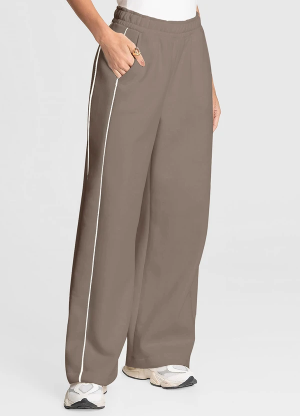 Dianna - Calça Feminina Pantalona Marrom