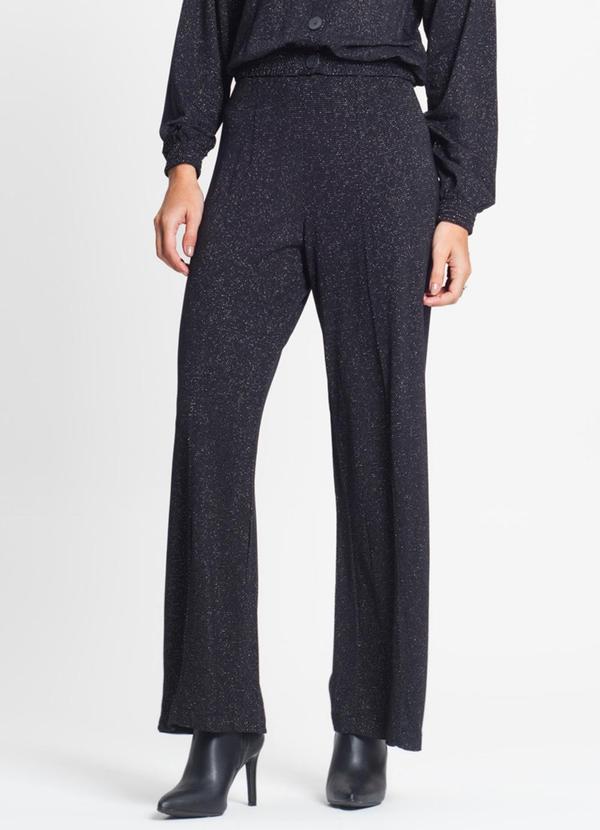 Rovitex - Calça Feminina Pantalona Preto