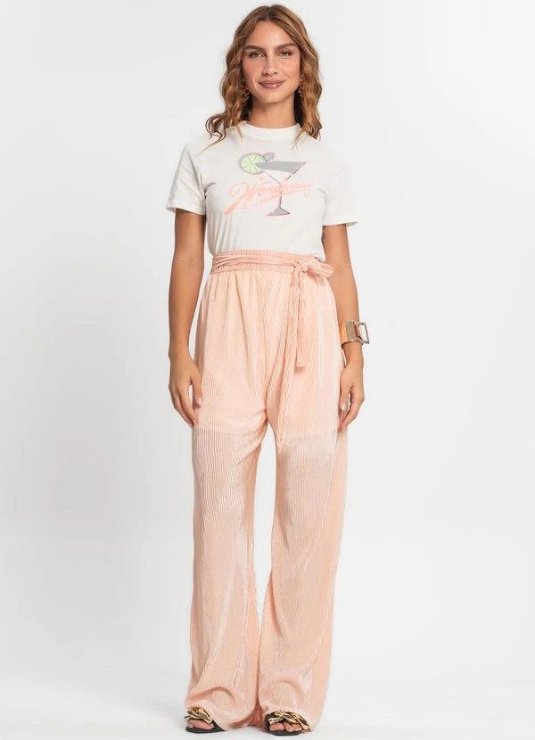 Endless - Calça Feminina Pantalona Rosa 3