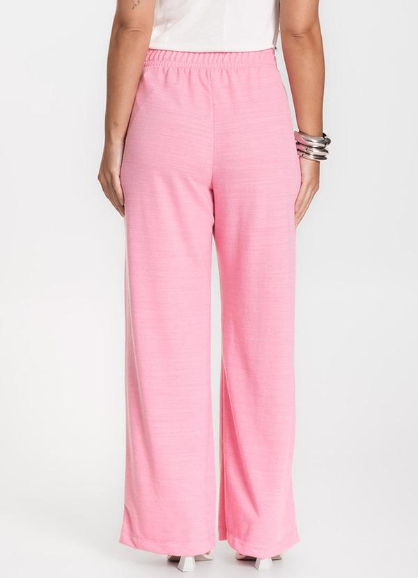 Infinita Cor - Calça Feminina Pantalona Rosa 2