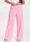 Infinita Cor - Calça Feminina Pantalona Azul - variação: Rosa