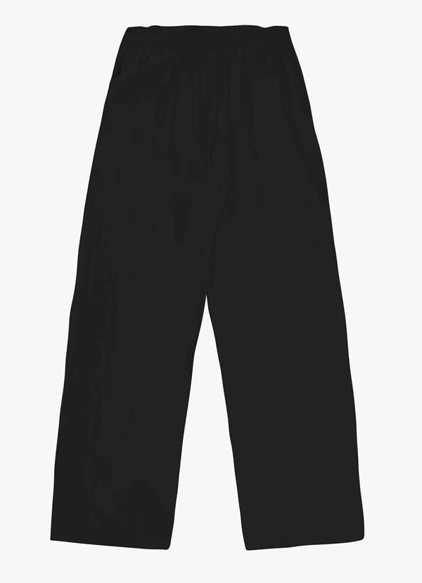 Rovitex - Calça Feminina Pantalona Tecido Viscose Preto