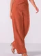 Marialícia - Calça Feminina Pantalona Veludo Bege - variação: Marrom