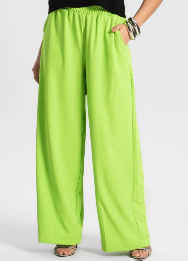 Endless - Calça Feminina Pantalona Verde