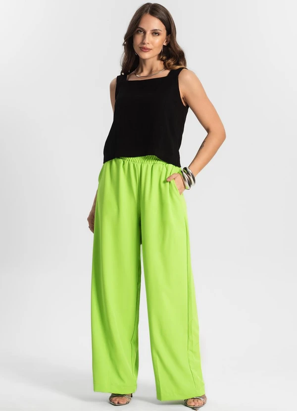 Endless - Calça Feminina Pantalona Verde 3