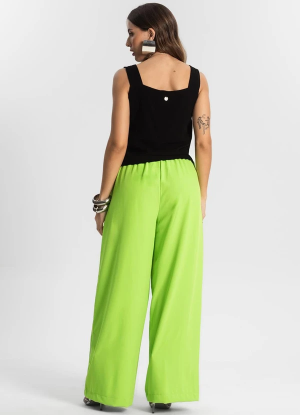 Endless - Calça Feminina Pantalona Verde 4