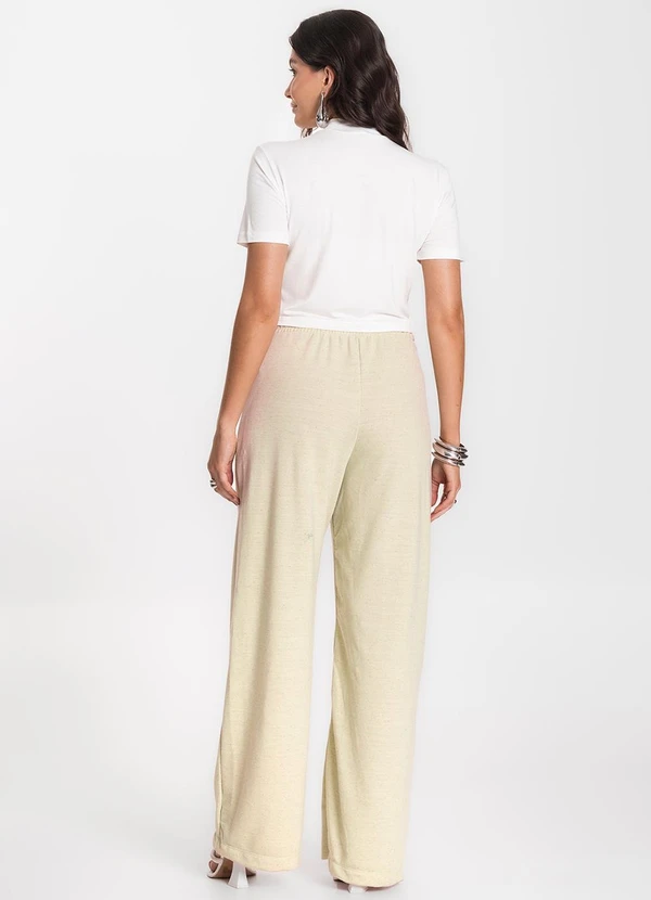 Infinita Cor - Calça Feminina Pantalona Verde 4