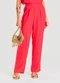 Dianna - Calça Feminina Pantalona Marrom - variação: Vermelho