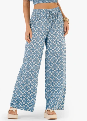 Rovitex - Calça Feminina Pantalona Viscotorcion Bege - ROVITEX