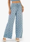 Rovitex - Calça Feminina Pantalona Viscotorcion Preto - variação: Azul