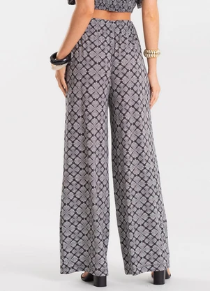 Rovitex - Calça Feminina Pantalona Viscotorcion Preto - ROVITEX