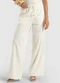 Dianna - Calça Feminina Shape Pantalona em Linho Bege - variação: Bege
