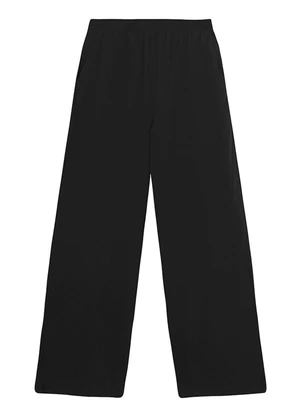 Malwee - Calça Feminina Wide Leg em Viscose Preto - MALWEE