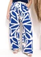 Quintess - Calça Floral Pincelado em Malha de Viscose - variação: Floral Pincelado