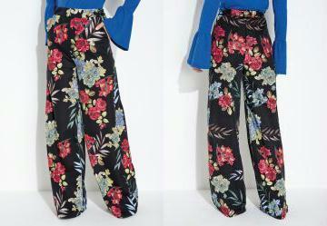 Cala Floral Preto Cintura Alta