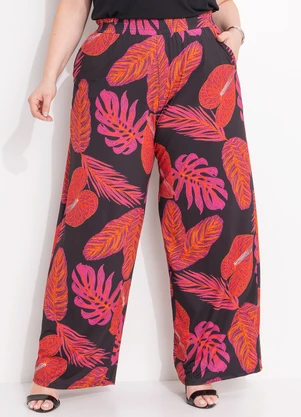 Quintess - Calça Folhagem Bordada em Malha Fria - QUINTESS