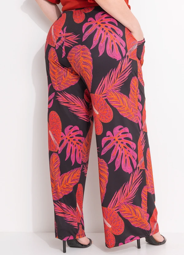 Quintess - Calça Folhagem Bordada em Malha Fria 6