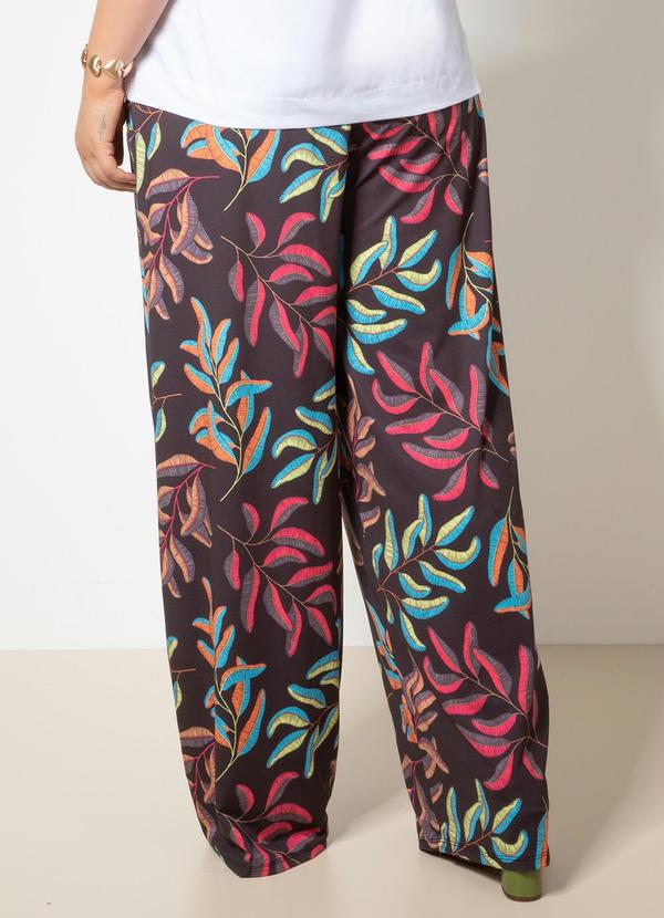 Quintess - Calça Folhagem Riscada em Malha Fria 6