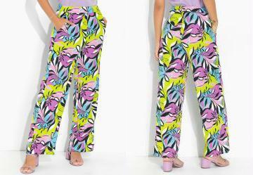 Cala Folhagem Verde com Bolsos Funcionais