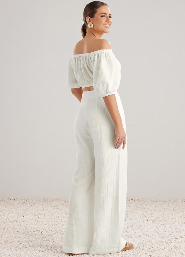 Angel - Calça Gase Branco 4