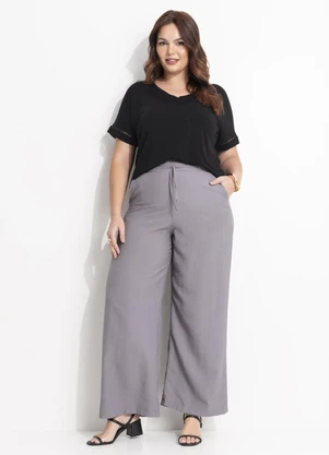 Quintess - Calça Grafite em Viscose com Poliéster - QUINTESS