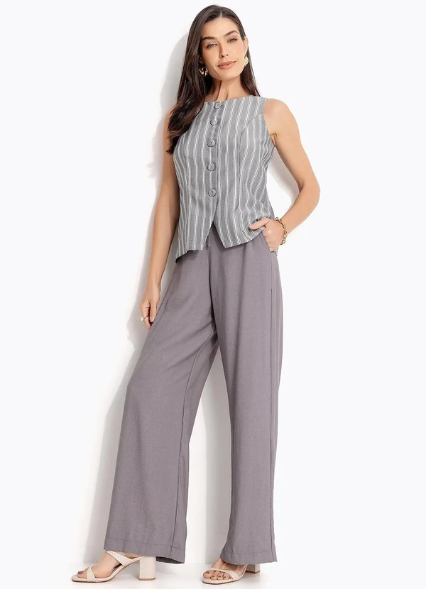 Quintess - Calça Grafite em Viscose com Poliéster 5