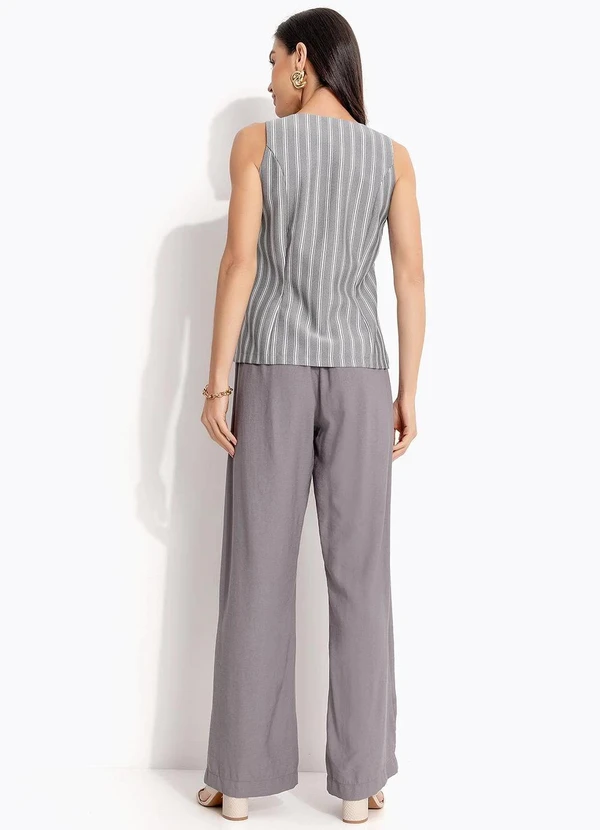 Quintess - Calça Grafite em Viscose com Poliéster 6