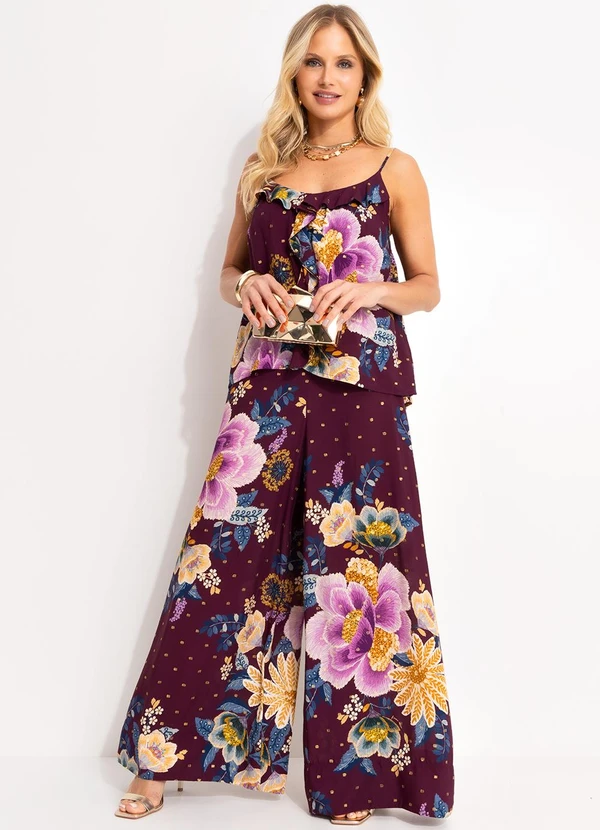 Farm - Calça Jardim Delicado Roxo 3