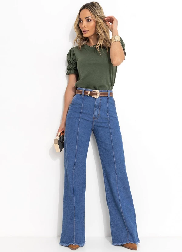 Quintess - Calça Jeans Médio em Jeans 3