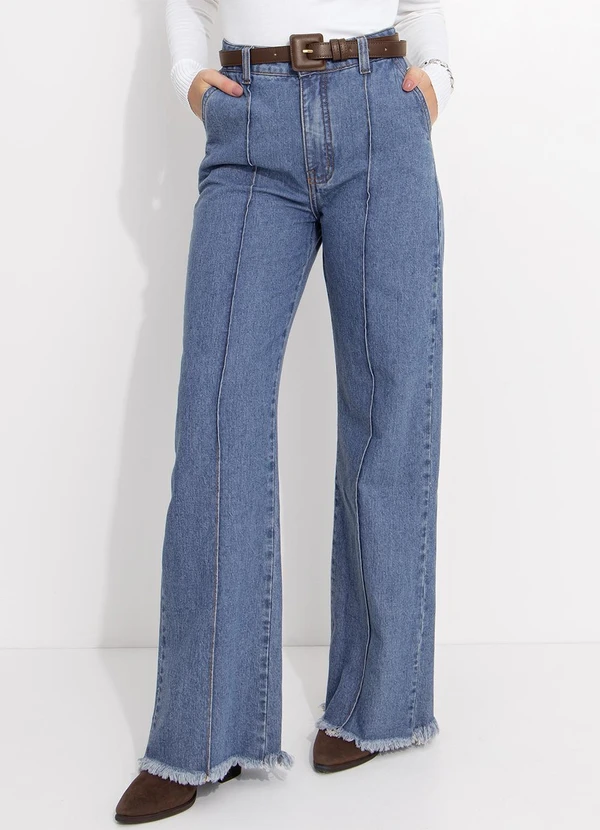 Quintess - Calça Jeans Médio em Jeans 8