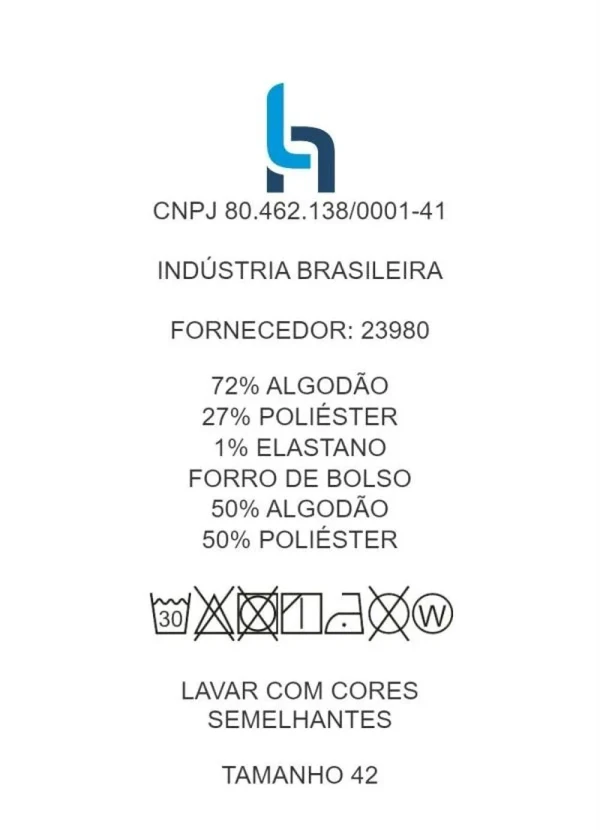 bonprix - Calça Jeans Wide Leg Cintura Alta Azul 10